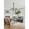 Z-Lite Bellamy Semi Flush Mount, 5-Light, 52 In.W x 52 In.L x 8.25 In.H, Matte Black/Matte Black Outer 1942-5SF-MB - alternate 3